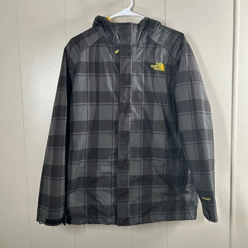 The North Face Boys XL 18/20 HyVent 3-in-1 Triclimate Plaid Jacket